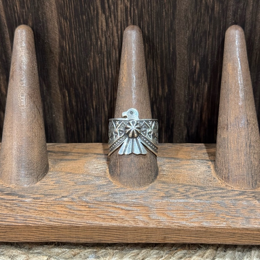 Sterling Silver Thunderbird Ring - image 1